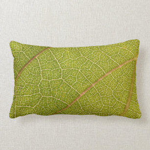 Rectangle Macro coussin de feuille