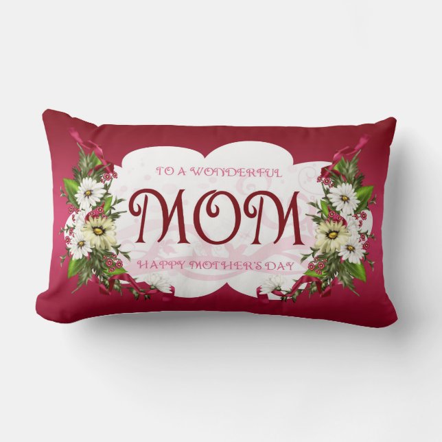 Rectangle Maman, souvenir de coussin du jour de mère pour le (Recto)