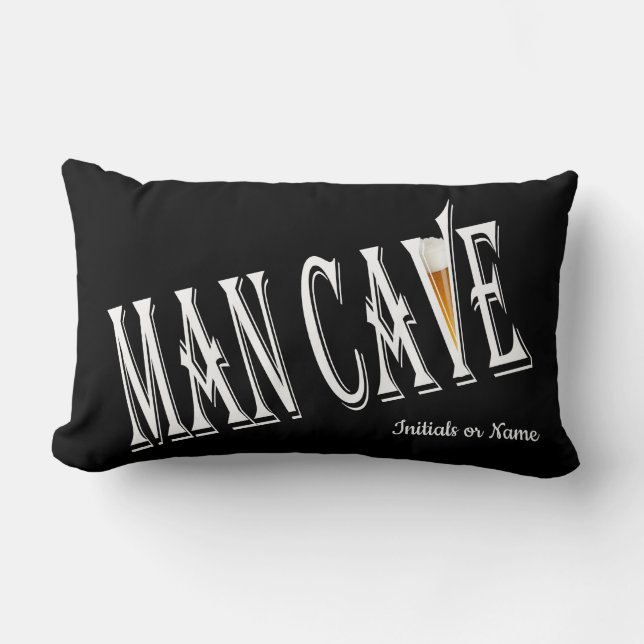 Rectangle Man Cave Pub Lumbar Coussin (Recto)