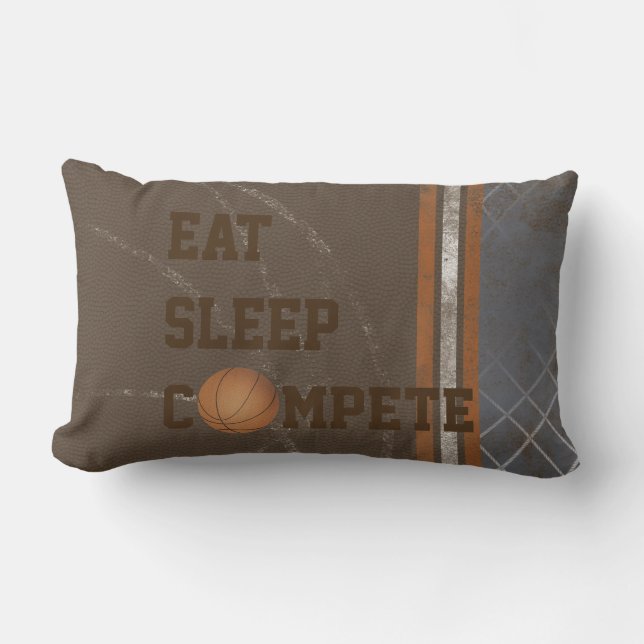 Rectangle Mangez le sommeil concurrencent coussin de (Recto)