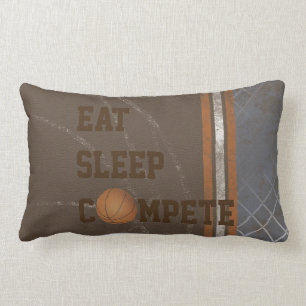 Rectangle Mangez le sommeil concurrencent coussin de