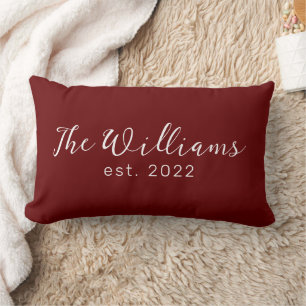 Rectangle Mariage Bourgogne, nuptiale, Coussin cadeau Fiança