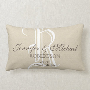 Rectangle Mariage monographique / Coussin d'anniversaire