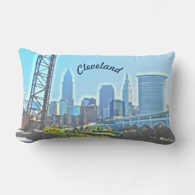 Rectangle Matin Cleveland Ohio Coussin (Recto)