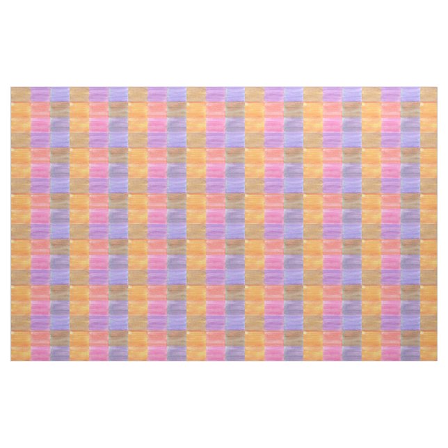 Rectangle Mélange Orange Rose Purple Tissu (Fat Quarter)