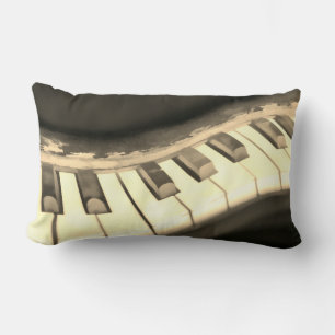 Rectangle mélomane piano coussin clavier art
