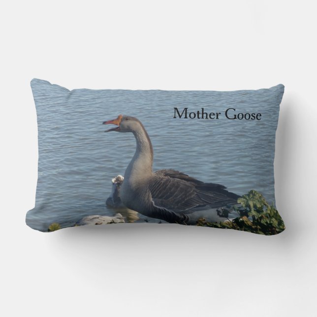 Rectangle Mère Goose est au travail, Coussin de bébé pour in (Recto)