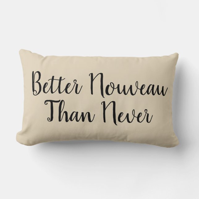 Rectangle Mieux Nouveau que jamais Coussin beige (Recto)