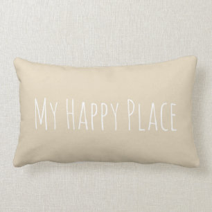 Rectangle Mon coussin heureux d'accent d'endroit