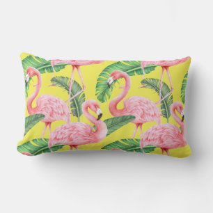 Rectangle Motif tropical Lumbar Coussin