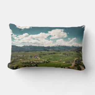 Rectangle Mountain Valley Serenity - Grand Coussin