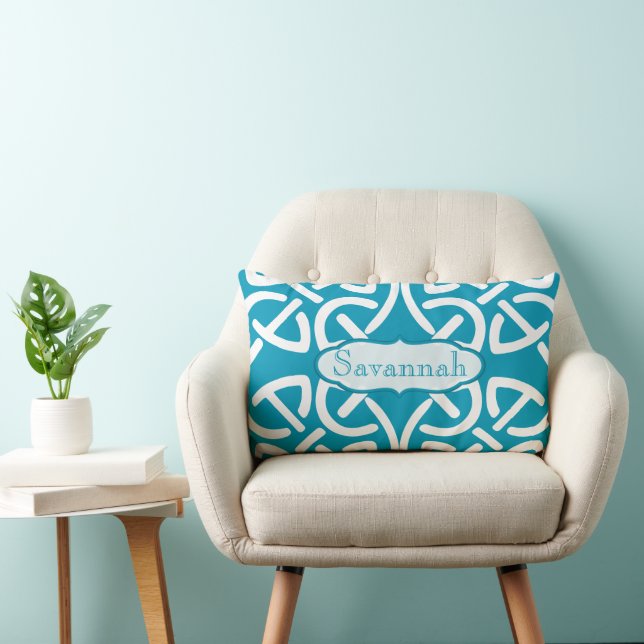 Rectangle Noeud celtique Choisir la couleur Coussin personna (Chaise)