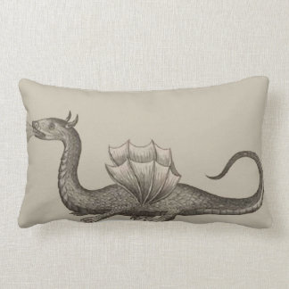 Rectangle Noir lombaire de respiration de coussin du feu de