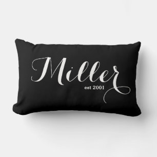 Rectangle Nom de famille Lumbar Coussin - Miller
