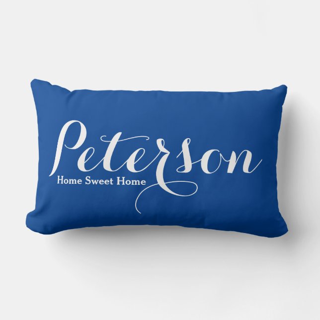 Rectangle Nom Lumbar Coussin Home Sweet Home (Recto)