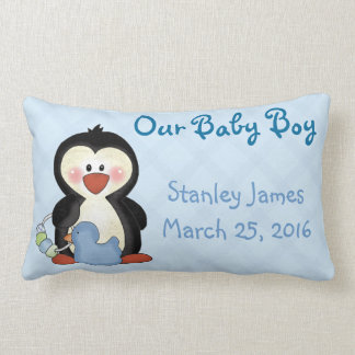 Rectangle Nouveau coussin de bébé de pingouin