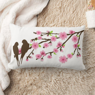 Rectangle Oiseaux sur un Coussin Lumbar de la branche de la