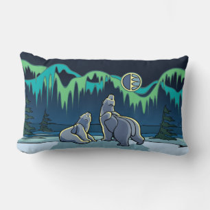 Rectangle Ours polaire Art Coussin Mère w. Coussin d'ours