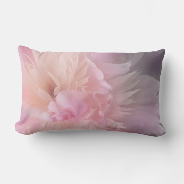 Rectangle Pâle parfait - coussin rose de pivoine (Recto)
