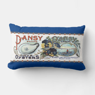 Rectangle Pansy Oysters Lumbar Coussin