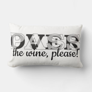 Rectangle Pâque Seder Lumbar Coussin "Pâque du vin"