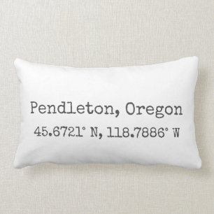 Rectangle Pendleton, Oregon Coordonnées Lumbar Coussin