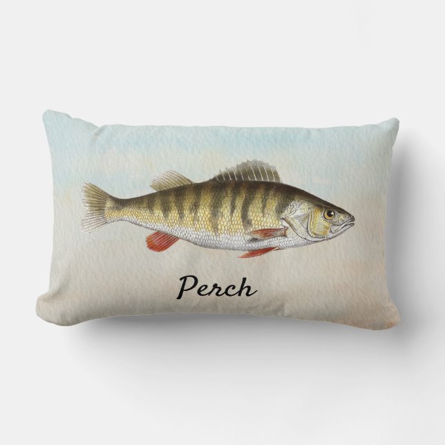 Rectangle Perch Fish Cottage Coussin extérieur (Recto)