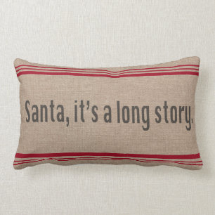 Rectangle Père Noël, c'est un long coussin d'histoire