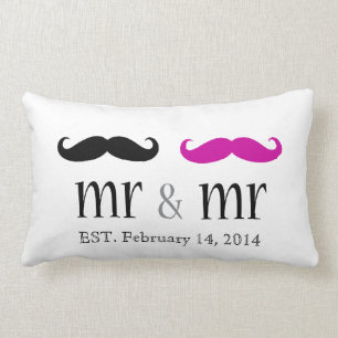 Rectangle Personnalisé M. & M. Mustache Coussin
