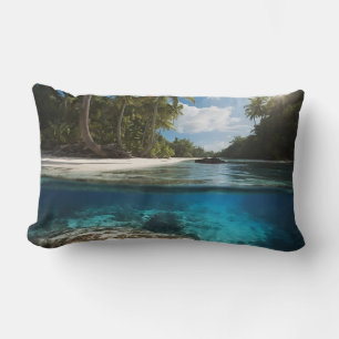 Rectangle Plage tropicaleVue sur l'océan - Coussin lombaire