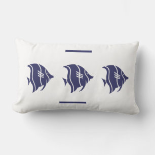 Rectangle poisson de la marine sur la côte COUSSIN blanche