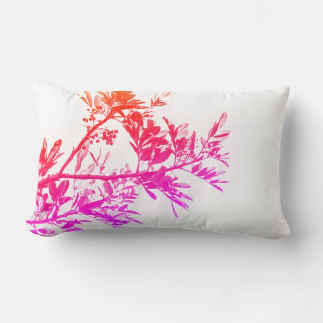 Rectangle Poivre Fleurs Feuille Nature Coussin Coussin (Recto)