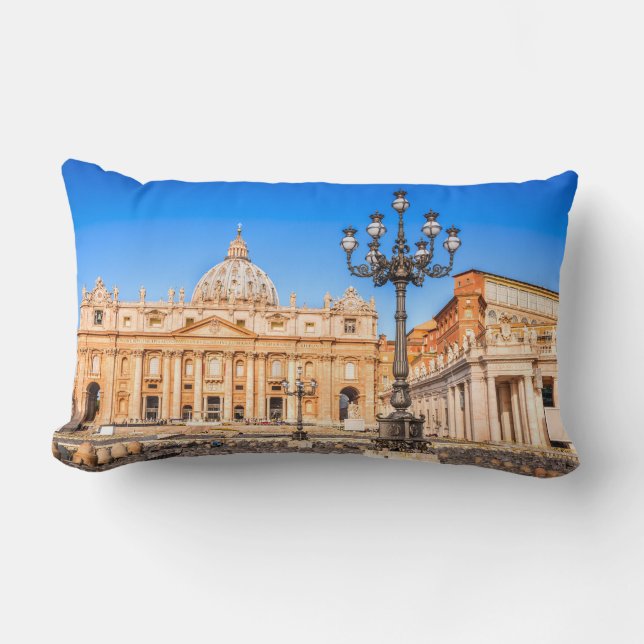Rectangle Polyester Jeu d'oreiller, Lumbar Coussin Vatican (Recto)