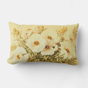 Rectangle Poppies vintages Matilija - Coussin