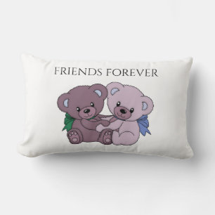 Rectangle Porte un coussin Lumbar "Friends Forever".