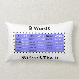 Rectangle Q Mots sans coussin U lombaire