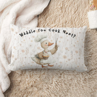 Rectangle Que cuisineriez-vous ensuite ? Coussin de lancer d