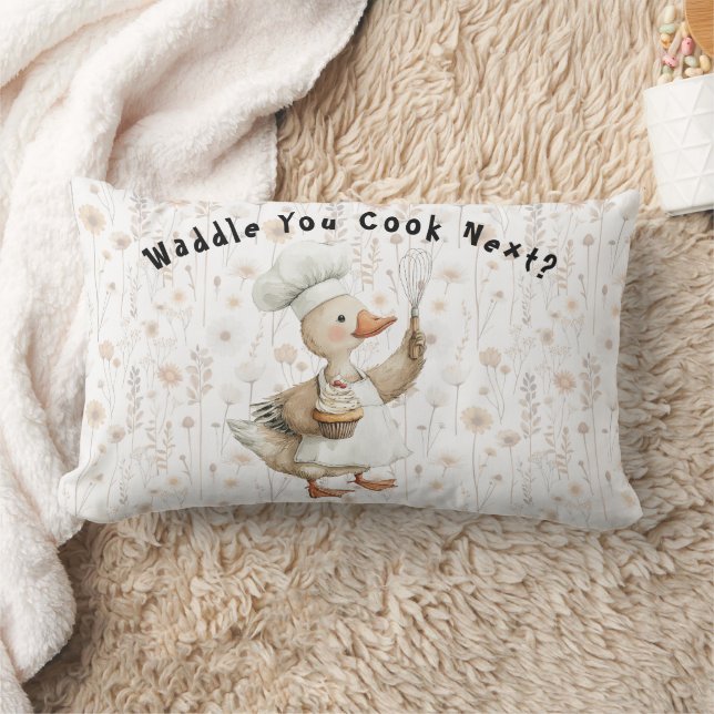 Rectangle Que cuisineriez-vous ensuite ? Coussin de lancer d (Couverture)