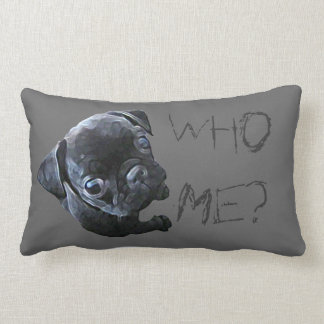 Rectangle Qui je ? Coussin