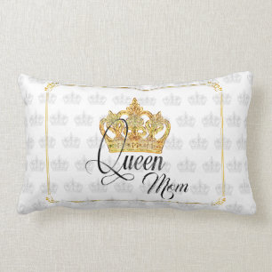 Rectangle Reine de la Couronne personnalisée Maman - Coussin