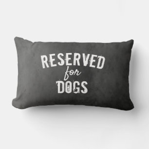 Rectangle réservé aux chiens citation coussin en gris en dét