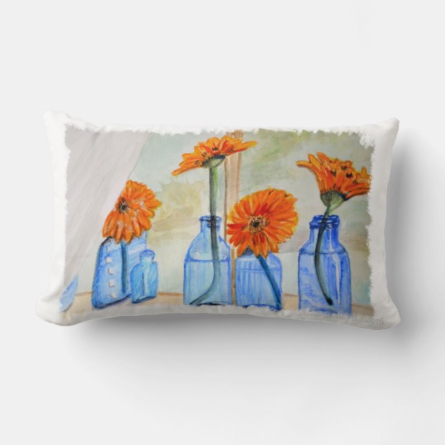 Rectangle Ressort au coussin floral d'été (Recto)