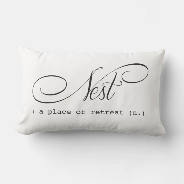 Rectangle Retraite de la chambre à coucher du coussin Nest L (Recto)