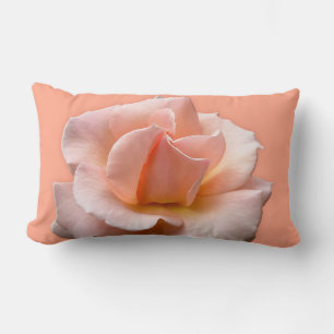 Rectangle Rose Coussin personnalisé Pêche Wild Rose Coussin