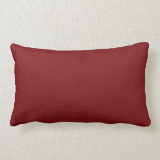 Rectangle Russe Rouge Faux Burlap Accent Coussin