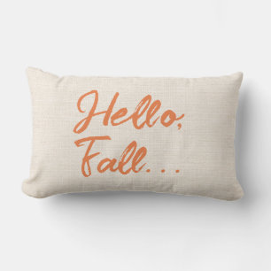 Rectangle Rustique Bonjour Automne Lumbar Coussin