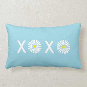 Rectangle Sauvage au coussin d'accent de marguerite du coeur