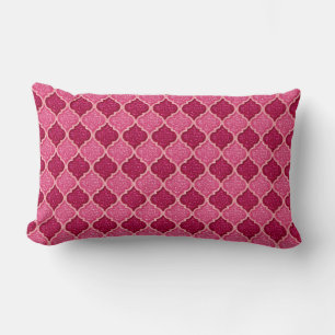 Rectangle Séquins MQF-Pink-Magenta-LUMBAR COUSSIN