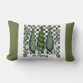 Rectangle Soyez Joyeux Noël Lumbar Coussin 13" x 21"