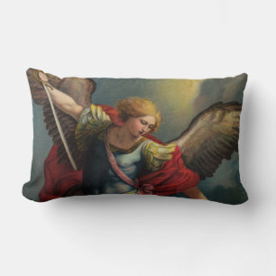 Rectangle St. Michael l'Archangel Lumbar Coussin